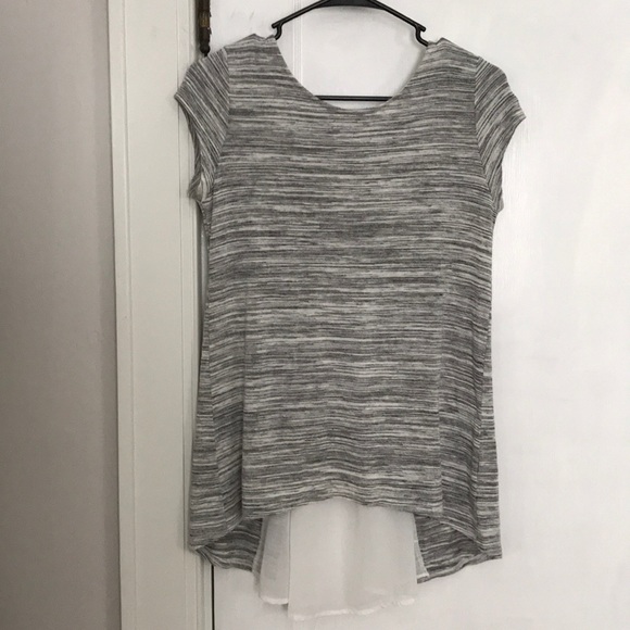 Kim & Cami Tops - High-Low Kim & Cami Top w/ Sheer Back Cutout